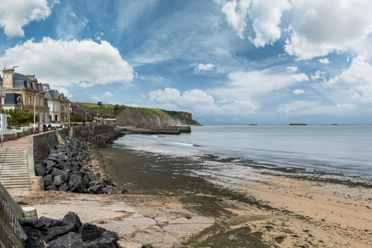 Les Volets Bleus - Duplex Proche Plage Et Centre Arromanches-les-Bains Kültér fotó
