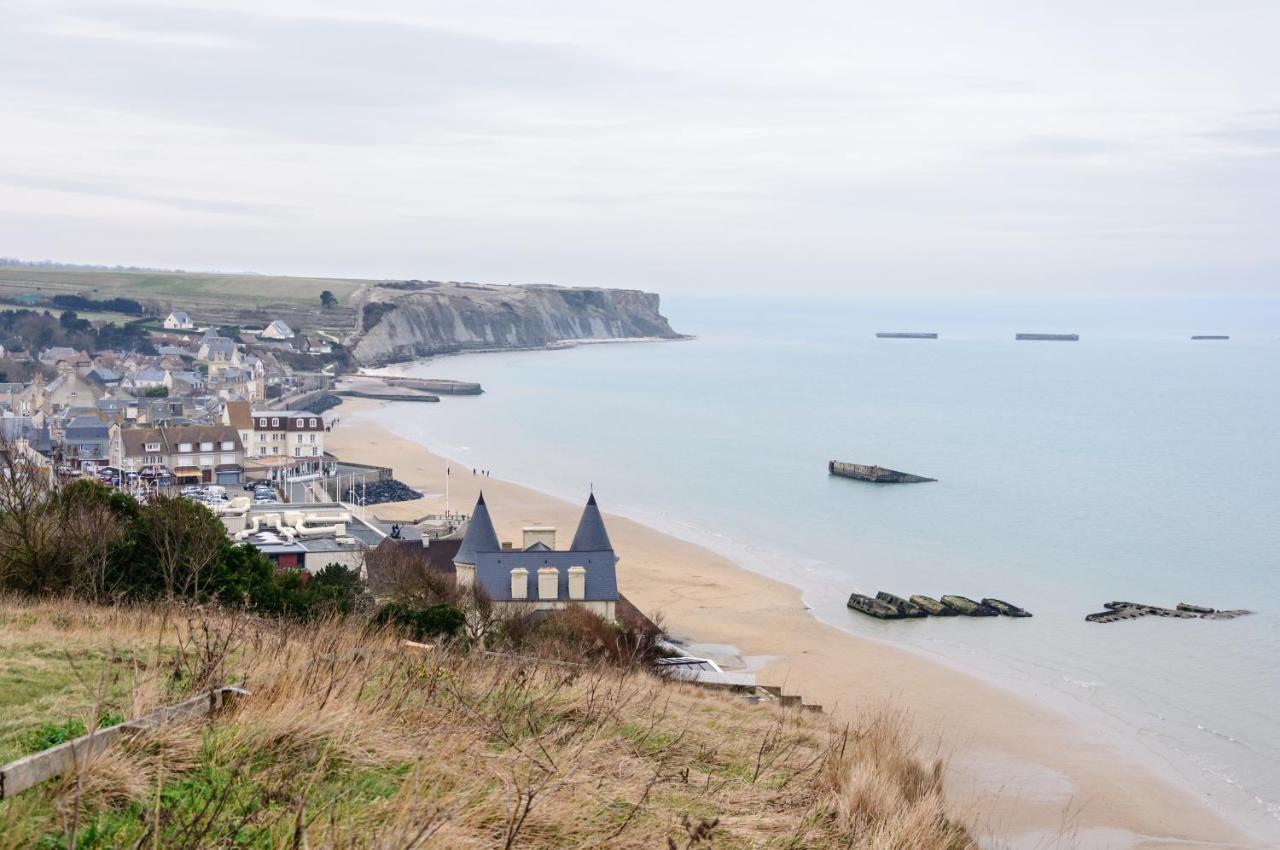 Les Volets Bleus - Duplex Proche Plage Et Centre Arromanches-les-Bains Kültér fotó
